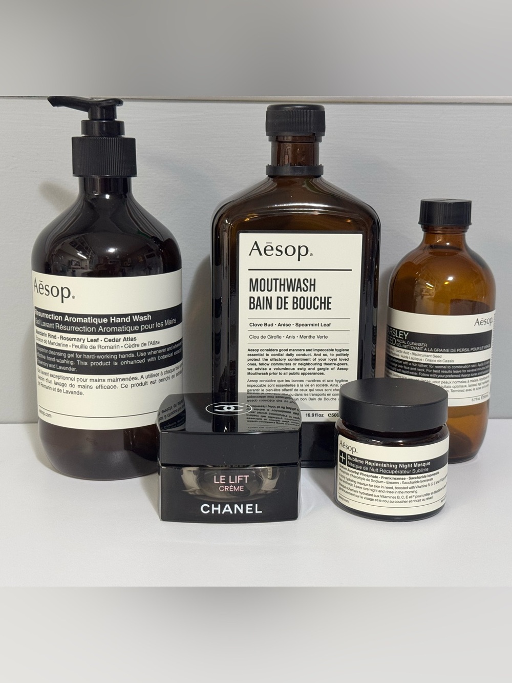 EMPTY Aesop & Chanel Beauty Bottles/Jars